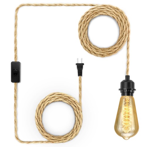 Plug pendant light cord - in,