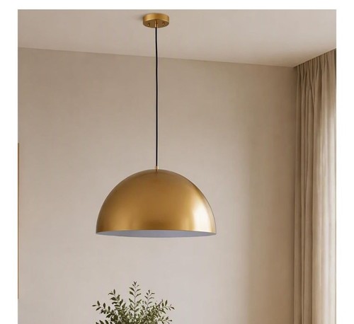 Inch gold dome pendant - inch,