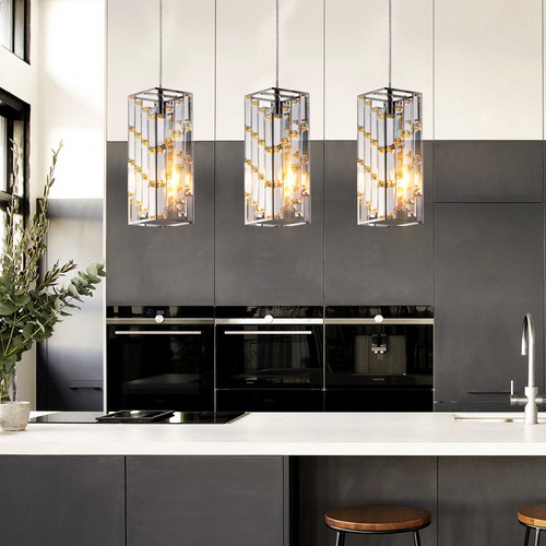 Modern crystal pendant - modern,